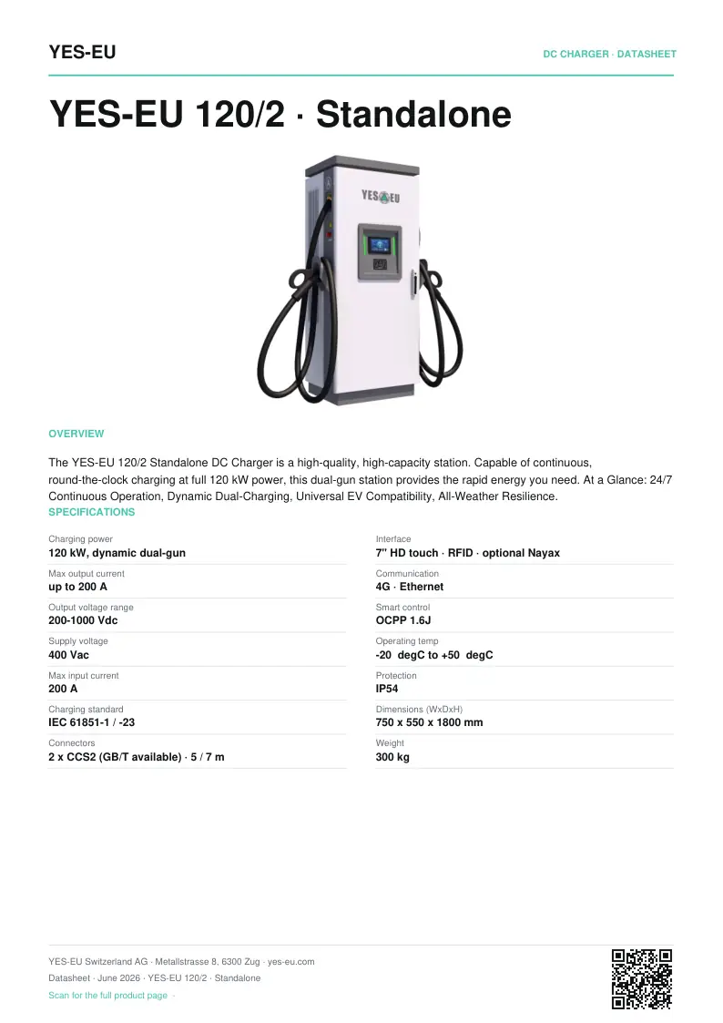 Preview of YES-EU 120/2 · Standalone datasheet (PDF)