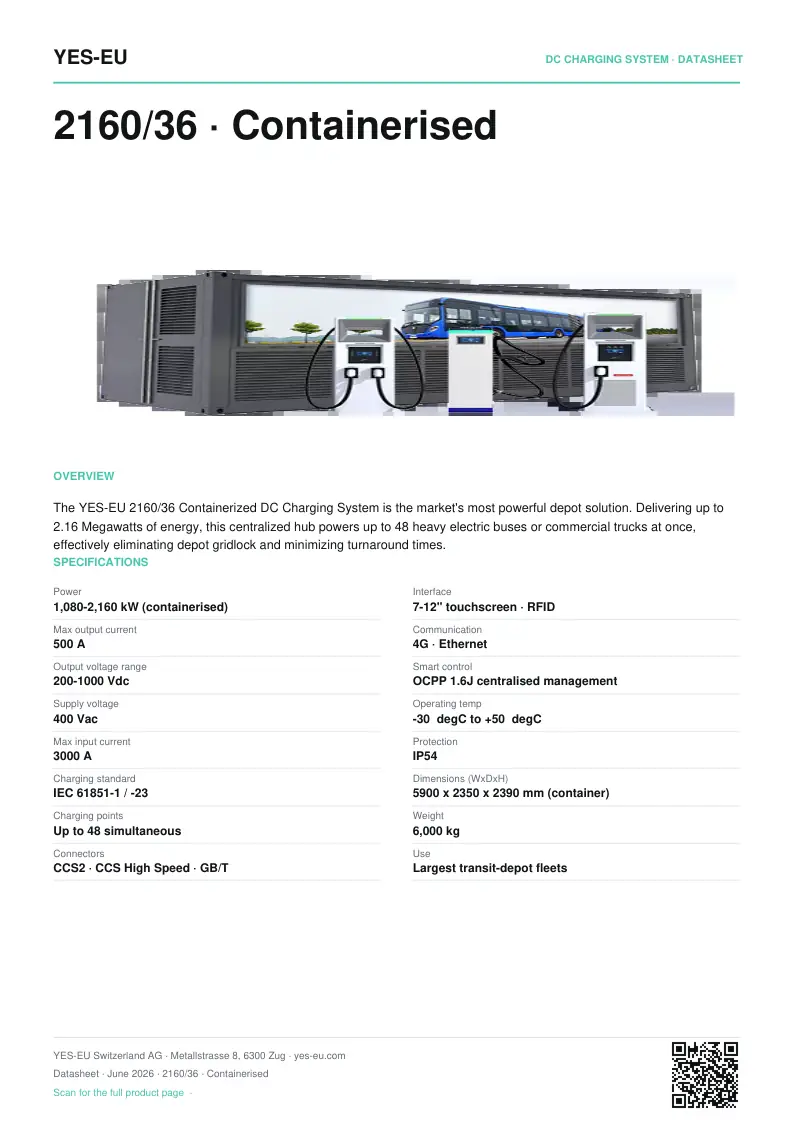 Preview of 2160/36 · Containerised datasheet (PDF)