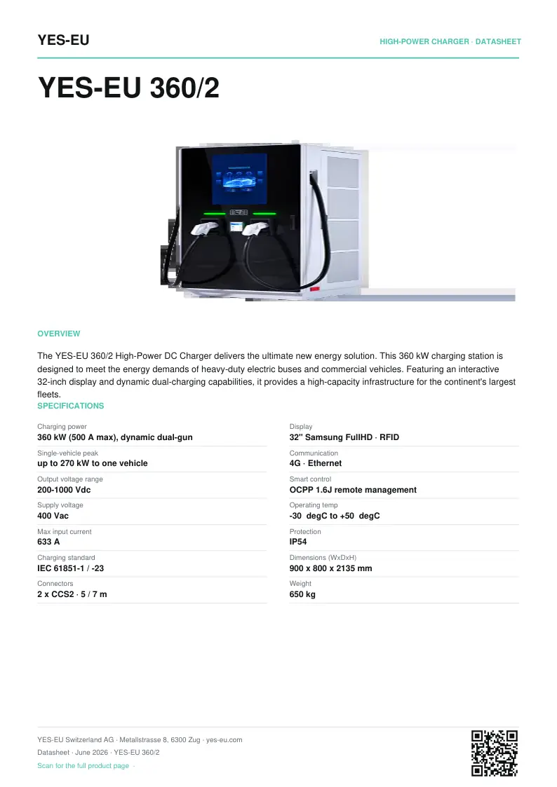 Preview of YES-EU 360/2 datasheet (PDF)