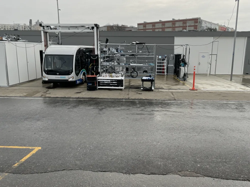 YES-EU modular EV service workshop
